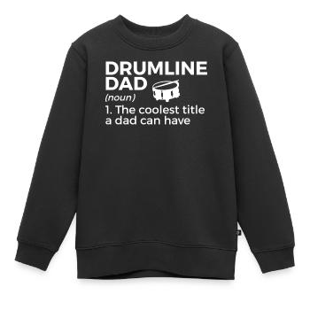 Drumline Trommeln Geschenk - Kinder Premium Organic Sweatshirt - Schwarz - Vorne - AI Model Kid Female (0cm)