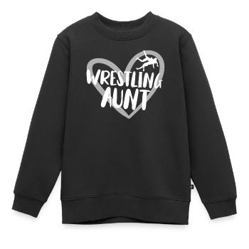 Wrestling - Kinder Premium Organic Sweatshirt - Schwarz - Vorne - AI Model Kid Female (0cm)