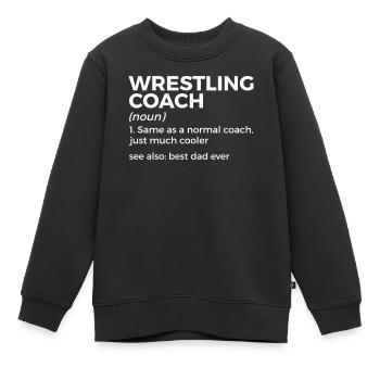 Wrestling - Kinder Premium Organic Sweatshirt - Schwarz - Vorne - AI Model Kid Female (0cm)