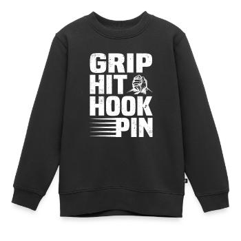 Arm Wrestler - Kinder Premium Organic Sweatshirt - Schwarz - Vorne - AI Model Kid Female (0cm)
