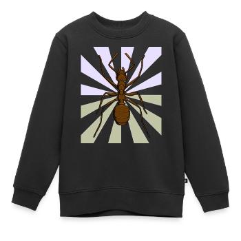 Ameise Weihnachtsgeschenk Geburtstagsgeschenk - Kinder Premium Organic Sweatshirt - Schwarz - Vorne - AI Model Kid Female (0cm)