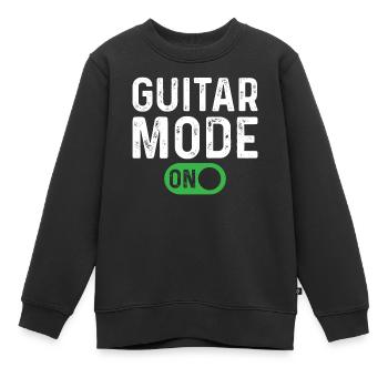 Guitar Mode On - Bass Guitarist Guitar Player - Kinder Premium Organic Sweatshirt - Schwarz - Vorne - AI Model Kid Female (0cm)