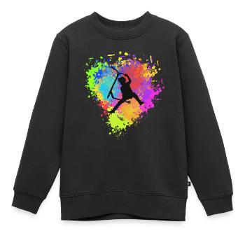 Freestyle Roller - Kinder Premium Organic Sweatshirt - Schwarz - Vorne - AI Model Kid Female (0cm)