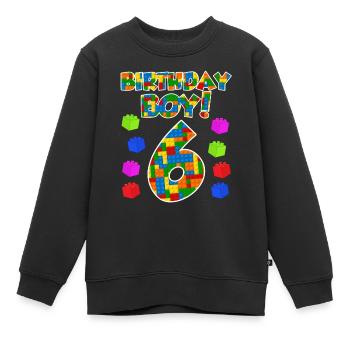 6. Geburtstag Jungen 6 Jahre Kind Sohn - Kinder Premium Organic Sweatshirt - Schwarz - Vorne - AI Model Kid Female (0cm)