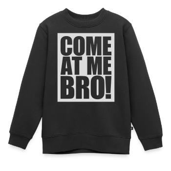 Viens à moi bro - Sweat Premium enfant bio - noir - Devant - AI Model Kid Female (0cm)