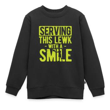 Tennisplatz Spruch Für Tennis - Kinder Premium Organic Sweatshirt - Schwarz - Vorne - AI Model Kid Female (0cm)