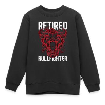 Torero de corrida torero à la retraite - Sweat Premium enfant bio - noir - Devant - AI Model Kid Female (0cm)