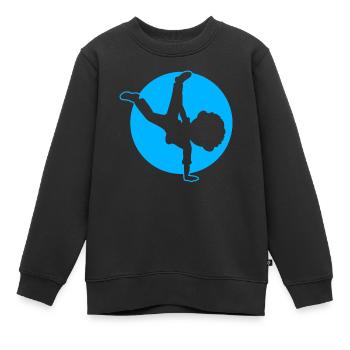 Breakdancer Junge Breakdancing - Kinder Premium Organic Sweatshirt - Schwarz - Vorne - AI Model Kid Female (0cm)