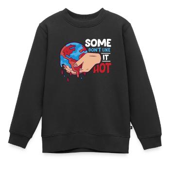 Global Warming Some Don't Like It Hot Environment - Kinder Premium Organic Sweatshirt - Schwarz - Vorne - AI Model Kid Female (0cm)