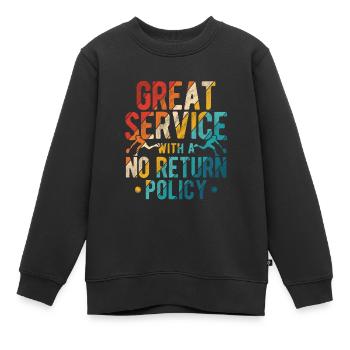 Tennisplatz Spruch Für Tennis - Kinder Premium Organic Sweatshirt - Schwarz - Vorne - AI Model Kid Female (0cm)