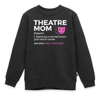 Theater Schauspieler - Kinder Premium Organic Sweatshirt - Schwarz - Vorne - AI Model Kid Female (0cm)