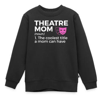 Theater Schauspieler - Kinder Premium Organic Sweatshirt - Schwarz - Vorne - AI Model Kid Female (0cm)