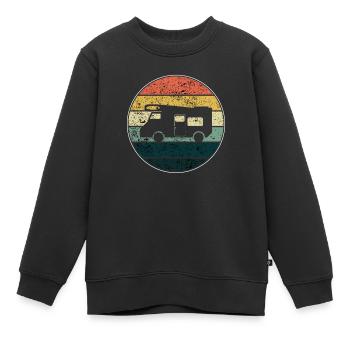 Wohnmobil - Kinder Premium Organic Sweatshirt - Schwarz - Vorne - AI Model Kid Female (0cm)