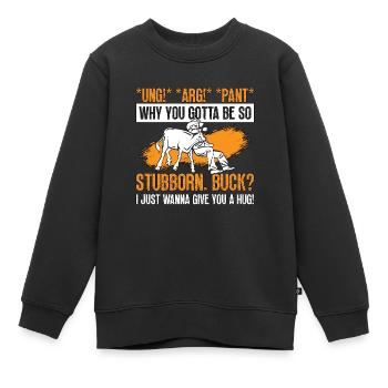 Steer Wrestling Ung Arg Pant Pourquoi vous mollet Roping - Sweat Premium enfant bio - noir - Devant - AI Model Kid Female (0cm)