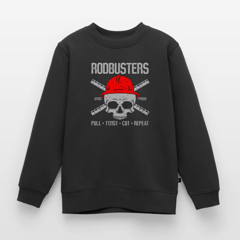 Ironworker Rodbusters Pull Twist Cut Arc Welding Kids Premium Organic Sweatshirt