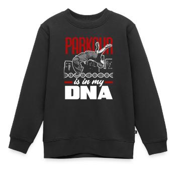 Lustiges Parkourläufer Freerunner Geschenk - Kinder Premium Organic Sweatshirt - Schwarz - Vorne - AI Model Kid Female (0cm)