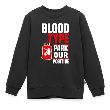 Lustiges Parkourläufer Freerunner Geschenk - Kinder Premium Organic Sweatshirt - Schwarz - Vorne - AI Model Kid Female (0cm)