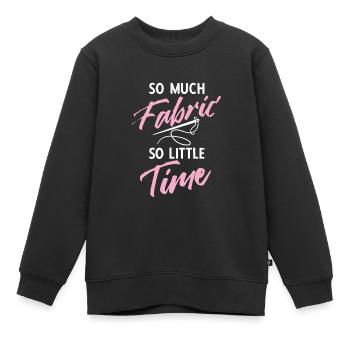 Nähen Und Schneidern Für Näher - Kinder Premium Organic Sweatshirt - Schwarz - Vorne - AI Model Kid Female (0cm)
