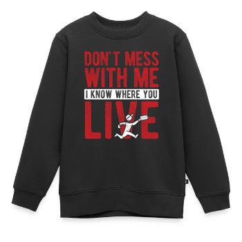 Briefträger Und Paket-Zusteller Für Postboten - Kinder Premium Organic Sweatshirt - Schwarz - Vorne - AI Model Kid Female (0cm)