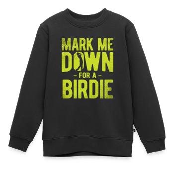 Golfplatz zum Golfen Golf - Kinder Premium Organic Sweatshirt - Schwarz - Vorne - AI Model Kid Female (0cm)
