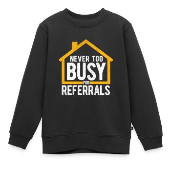 Immobilien-Händler Für Immobilien-Makler - Kinder Premium Organic Sweatshirt - Schwarz - Vorne - AI Model Kid Female (0cm)