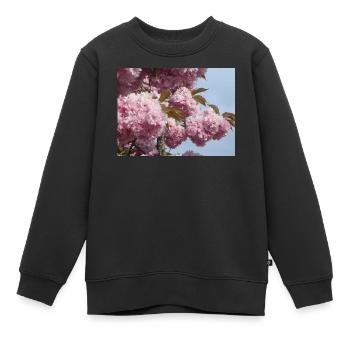 Rosa Zweige vom Zierkirschenbaum - Kinder Premium Organic Sweatshirt - Schwarz - Vorne - AI Model Kid Female (0cm)