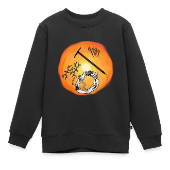 Sunshine Mountain Sports Escalade Carabiners Descente en rappel - Sweat Premium enfant bio - noir - Devant - AI Model Kid Female (0cm)