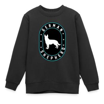 Deutscher Schäferhund - Kinder Premium Organic Sweatshirt - Schwarz - Vorne - AI Model Kid Female (0cm)