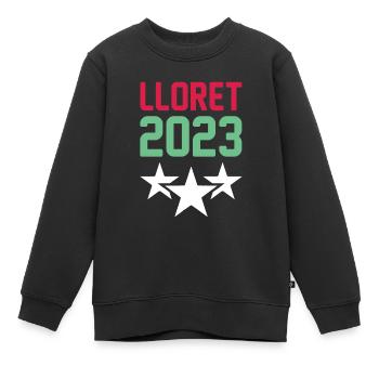Lloret De Mar 2023 Krone - Kinder Premium Organic Sweatshirt - Schwarz - Vorne - AI Model Kid Female (0cm)