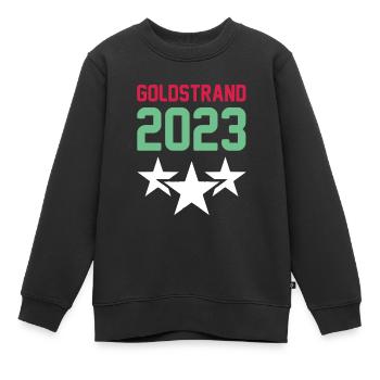 Sables d’or 2023 Couronne - Sweat Premium enfant bio - noir - Devant - AI Model Kid Female (0cm)