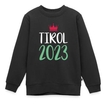 Tyrol 2023 - Sweat Premium enfant bio - noir - Devant - AI Model Kid Female (0cm)