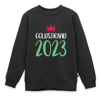 Sables d’or 2023 (Garantie du prix le plus bas) - Sweat Premium enfant bio - noir - Devant - AI Model Kid Female (0cm)