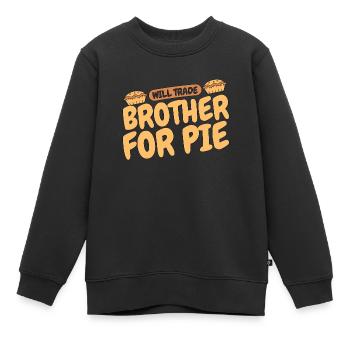 Apple Pie Will Trade Brother For Pie Baker Cooking - Kinder Premium Organic Sweatshirt - Schwarz - Vorne - AI Model Kid Female (0cm)