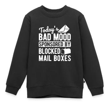 Briefträger Und Paket-Zusteller Für Postboten - Kinder Premium Organic Sweatshirt - Schwarz - Vorne - AI Model Kid Female (0cm)