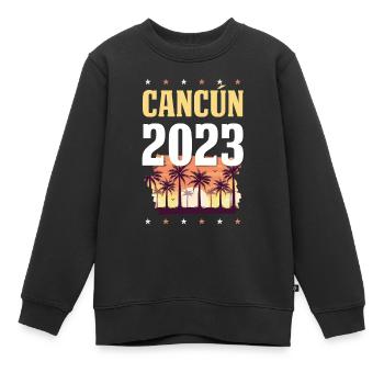 Cancun 2023 - Kinder Premium Organic Sweatshirt - Schwarz - Vorne - AI Model Kid Female (0cm)