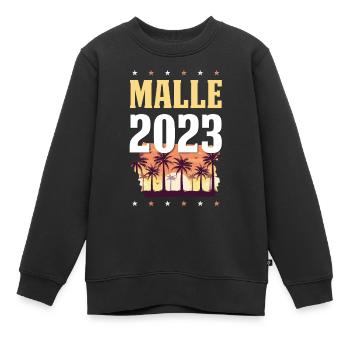 Malle 2023 - Sweat Premium enfant bio - noir - Devant - AI Model Kid Female (0cm)