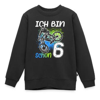 6. Geburtstag Mountain Bike 6 Jahre alt Fahrrad - Kinder Premium Organic Sweatshirt - Schwarz - Vorne - AI Model Kid Female (0cm)