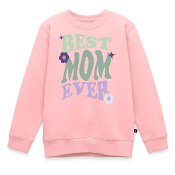BEST MOM EVER - Kids Premium Organic Sweatshirt - rose - Front - AI Model Kid Female (0cm)