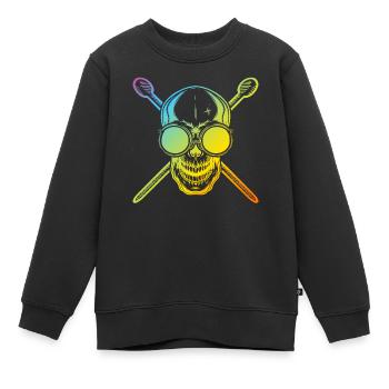 Batteur Batteur Musicien Batteur - Sweat Premium enfant bio - noir - Devant - AI Model Kid Female (0cm)