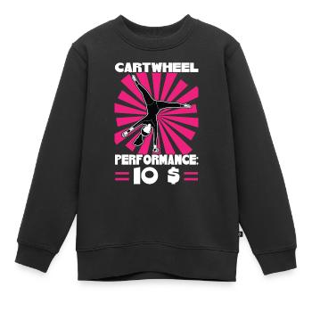 Cartwheel Performance For 10 Dollar - Kinder Premium Organic Sweatshirt - Schwarz - Vorne - AI Model Kid Female (0cm)