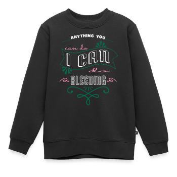 joke geek woman a womans place awesome funny - Kinder Premium Organic Sweatshirt - Schwarz - Vorne - AI Model Kid Female (0cm)