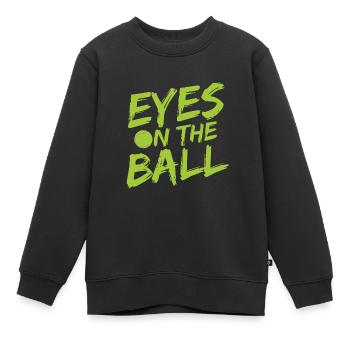 Tennisplatz Spruch Für Tennis - Kinder Premium Organic Sweatshirt - Schwarz - Vorne - AI Model Kid Female (0cm)