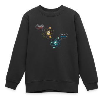 Ich habe ein Elektron verloren Sind - Kinder Premium Organic Sweatshirt - Schwarz - Vorne - AI Model Kid Female (0cm)