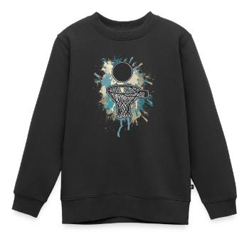 Basketball Basketballer - Kinder Premium Organic Sweatshirt - Schwarz - Vorne - AI Model Kid Female (0cm)