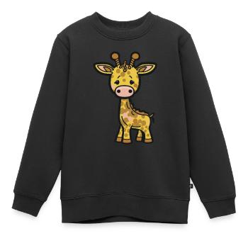 Süße Comic Giraffe für Kita-Kinder und Schüler - Kinder Premium Organic Sweatshirt - Schwarz - Vorne - AI Model Kid Female (0cm)