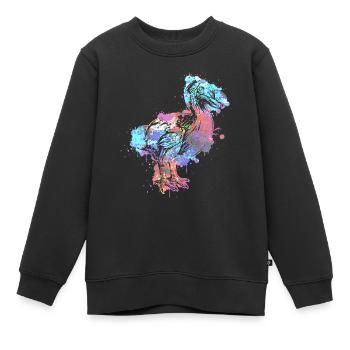 Dodo - Kinder Premium Organic Sweatshirt - Schwarz - Vorne - AI Model Kid Female (0cm)