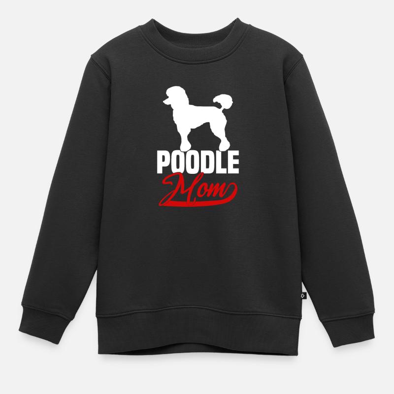 Maman caniche - Sweat Premium enfant bio - noir