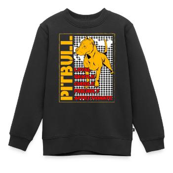 Pitbull loyal gentle cuddle friendly affectionate - Kinder Premium Organic Sweatshirt - Schwarz - Vorne - AI Model Kid Female (0cm)