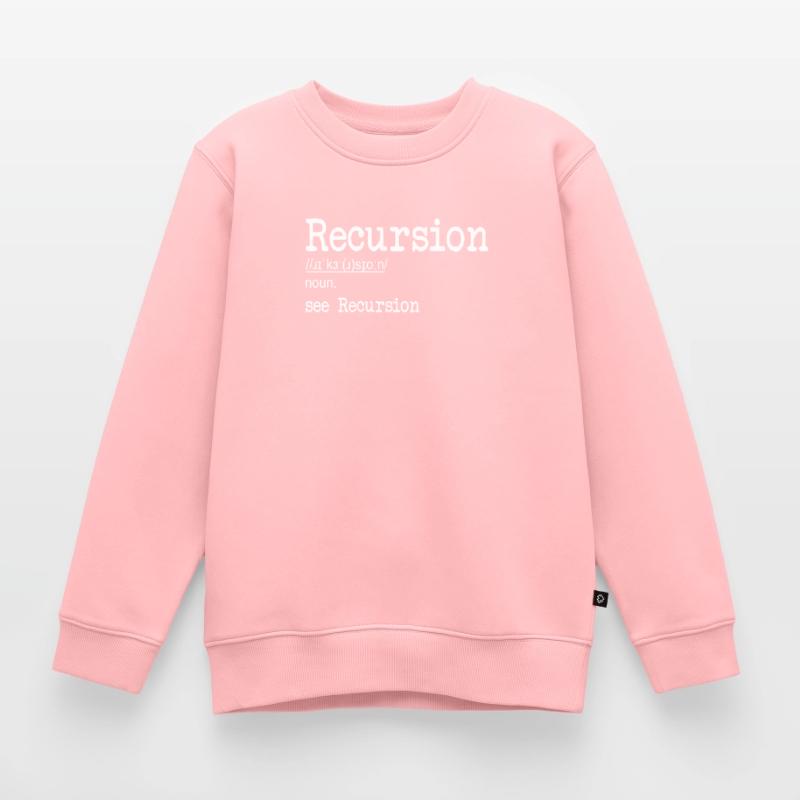 Recursion Definition Developer Coder Programmierer Kinder Premium Organic Sweatshirt