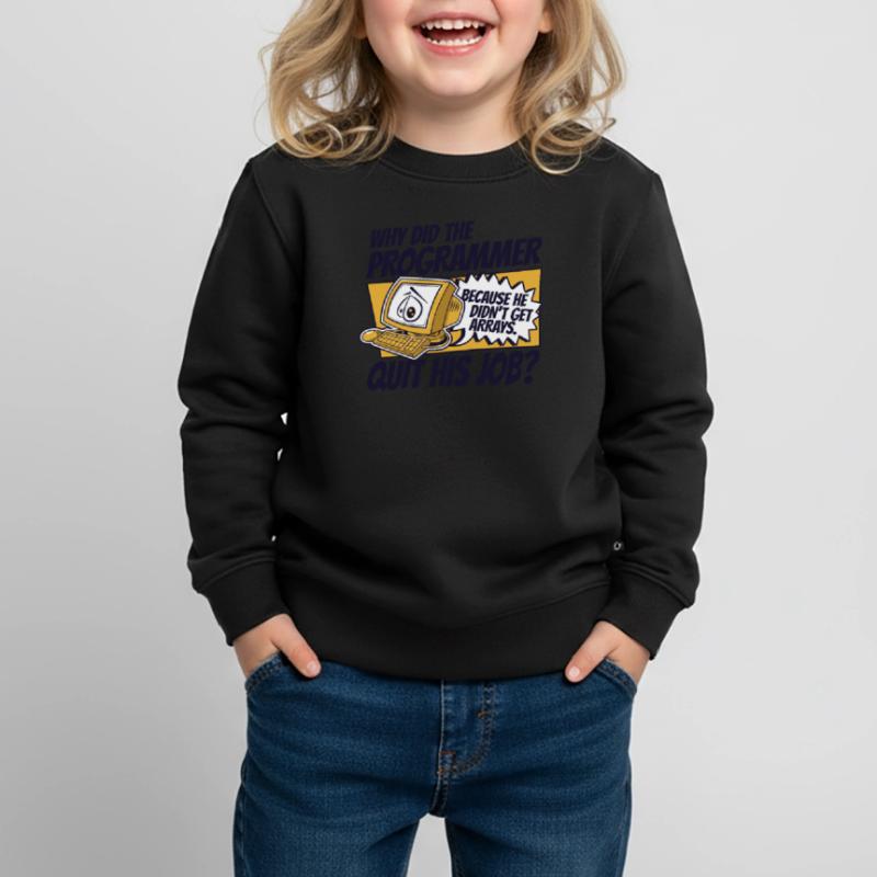Why Did Programmer Quit Job Developer Coder Kinder Premium Organic Sweatshirt